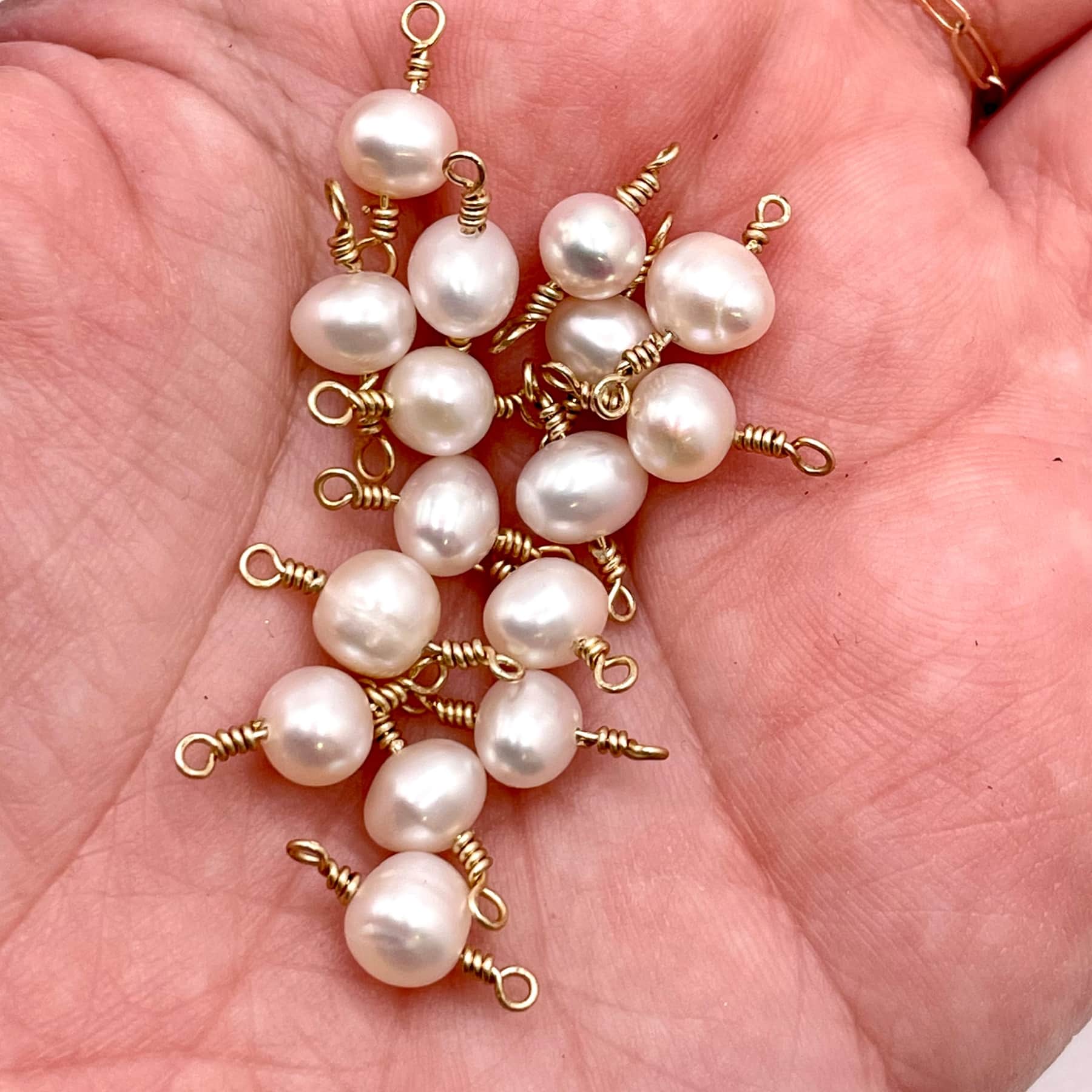 Handmade Pearl Connectors – forEVER Permanent Jewelry Supplies