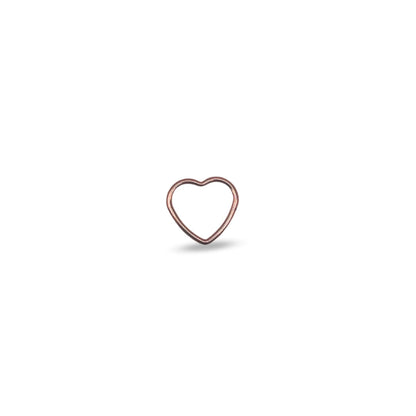 Rose Gold-Filled Small Heart Charms Moon, Star & Heart Jump Rings forEVER Permanent Jewelry Supplies