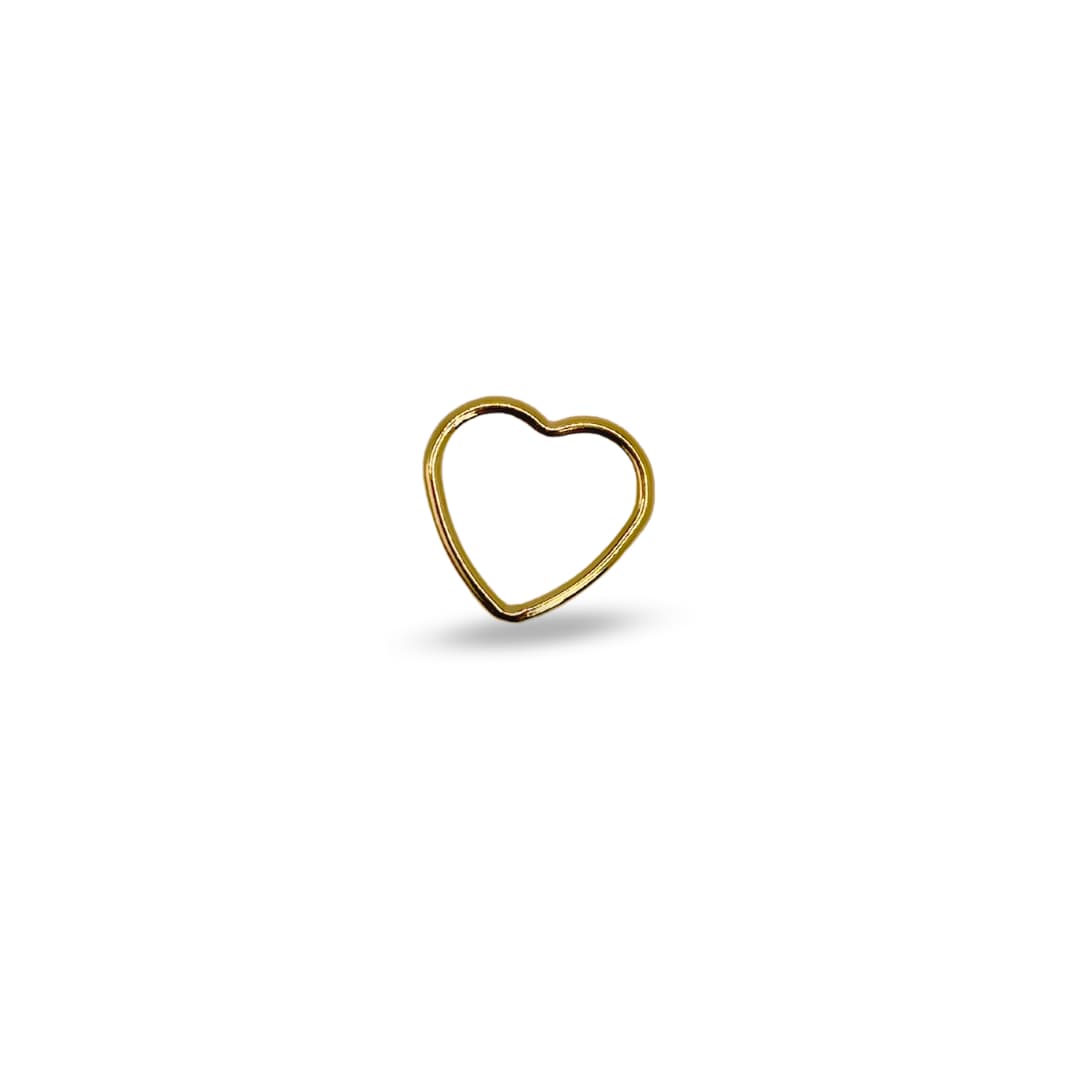 Gold-Filled Small Heart Charms Moon, Star & Heart Jump Rings forEVER Permanent Jewelry Supplies