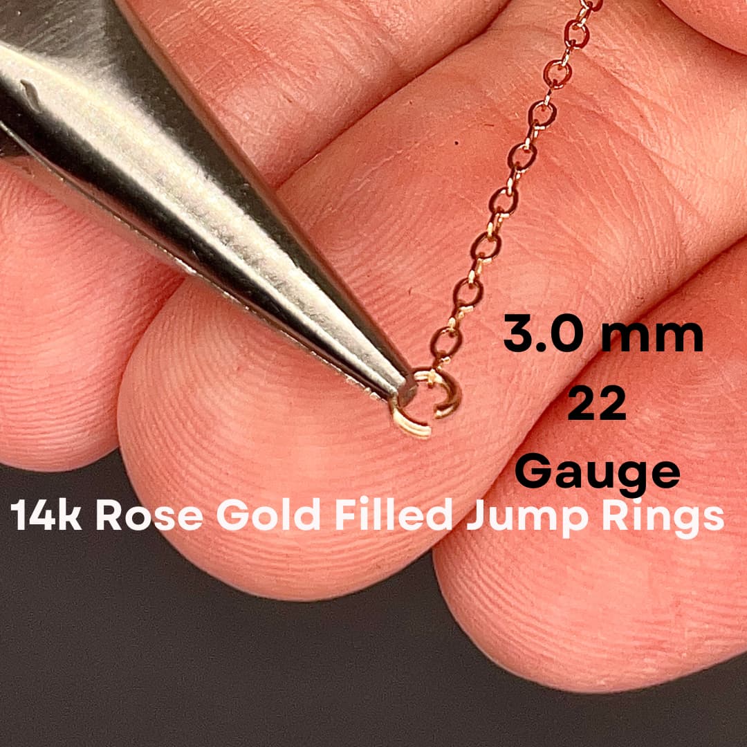 Rose Gold Filled Click & Lock Jump Rings