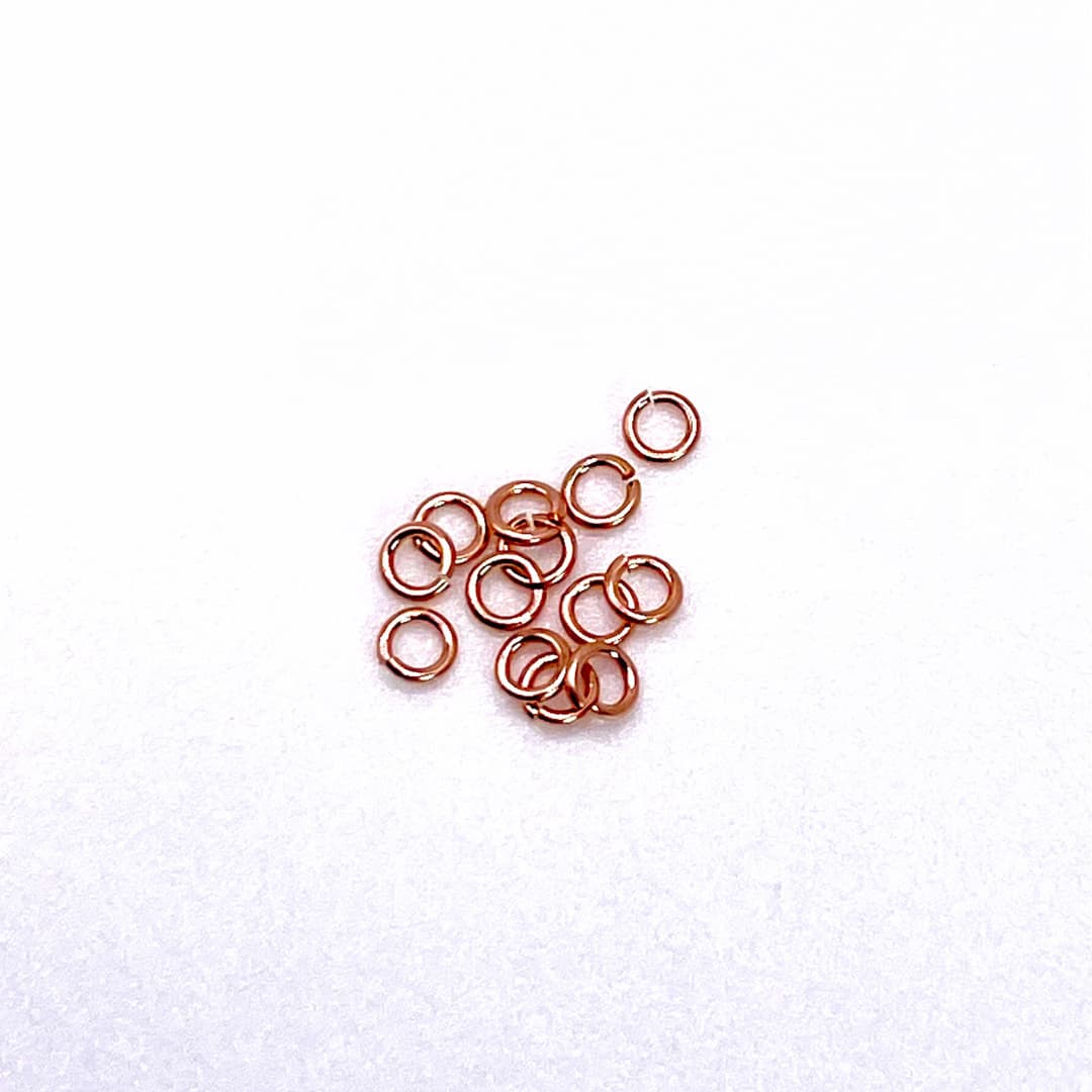 Jump Rings Rose Gold Filled Click & Lock Jump Rings forEVER Permanent Jewelry Supplies