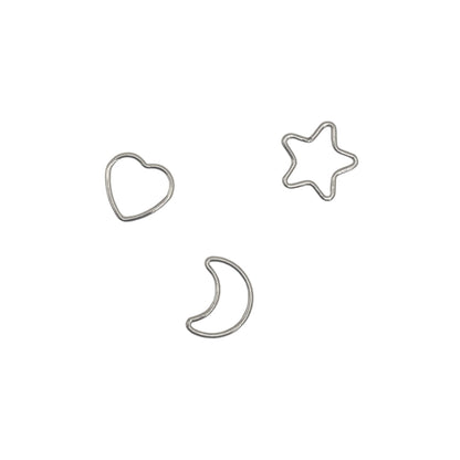 Charms Moon, Star & Heart Jump Rings forEVER Permanent Jewelry Supplies