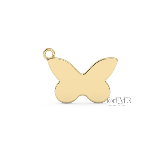 Default Title Connector 10k Solid Gold Butterfly Charm forEVER Permanent Jewelry Supplies