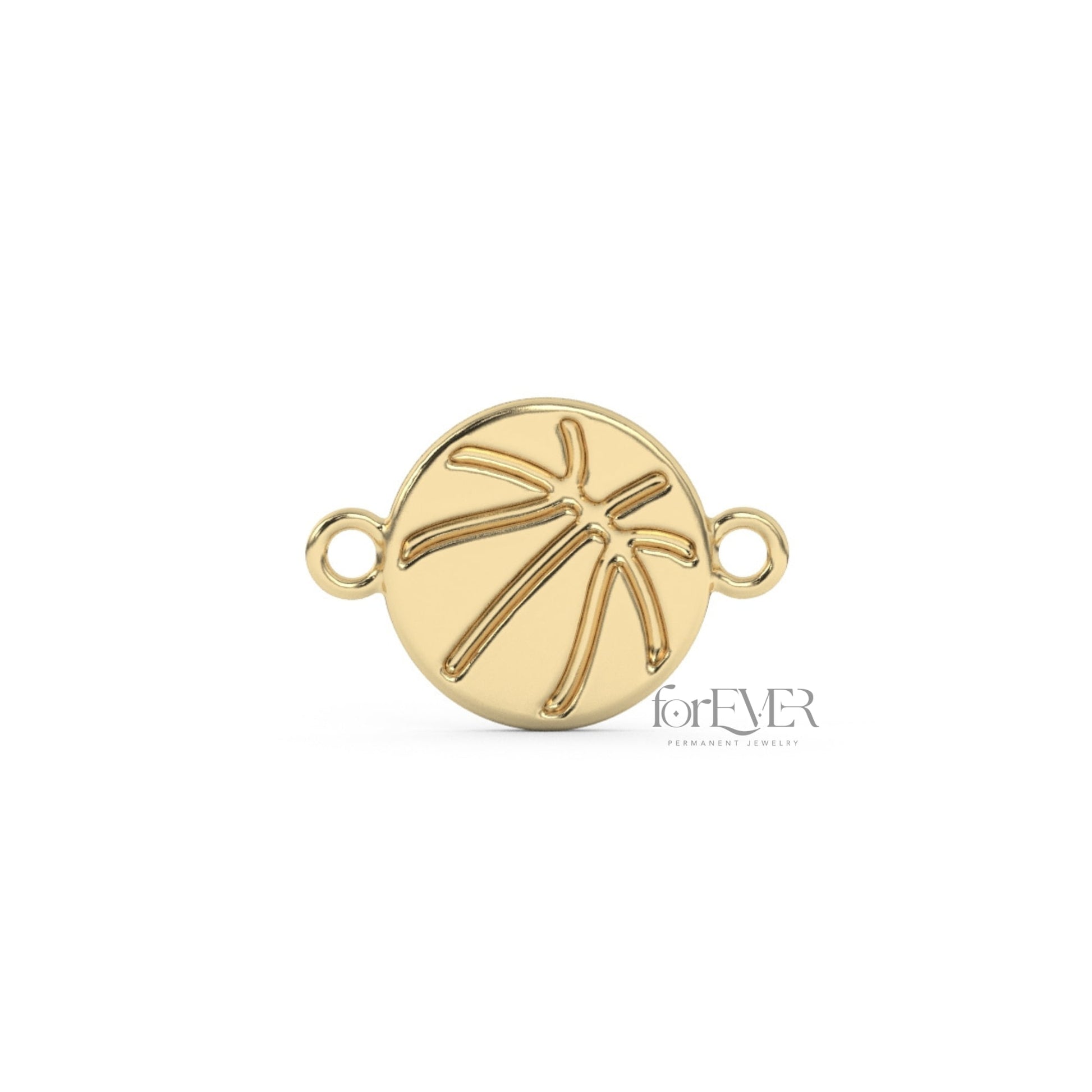 Default Title Connector 10k Solid Gold Basketball Connector forEVER Permanent Jewelry Supplies