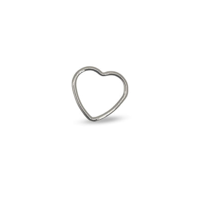 Sterling Silver Small Heart Charms Moon, Star & Heart Jump Rings forEVER Permanent Jewelry Supplies