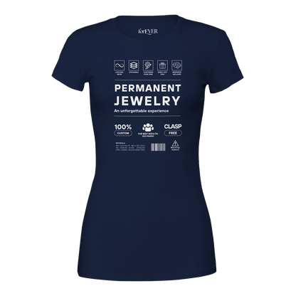 Permanent Jewelry Premium Womens Crewneck T-shirt