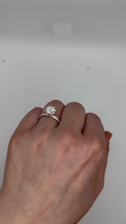 'Genevieve' Moissanite Engagement Ring